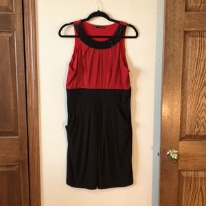 Maurices Black and Red Dress - has pockets!